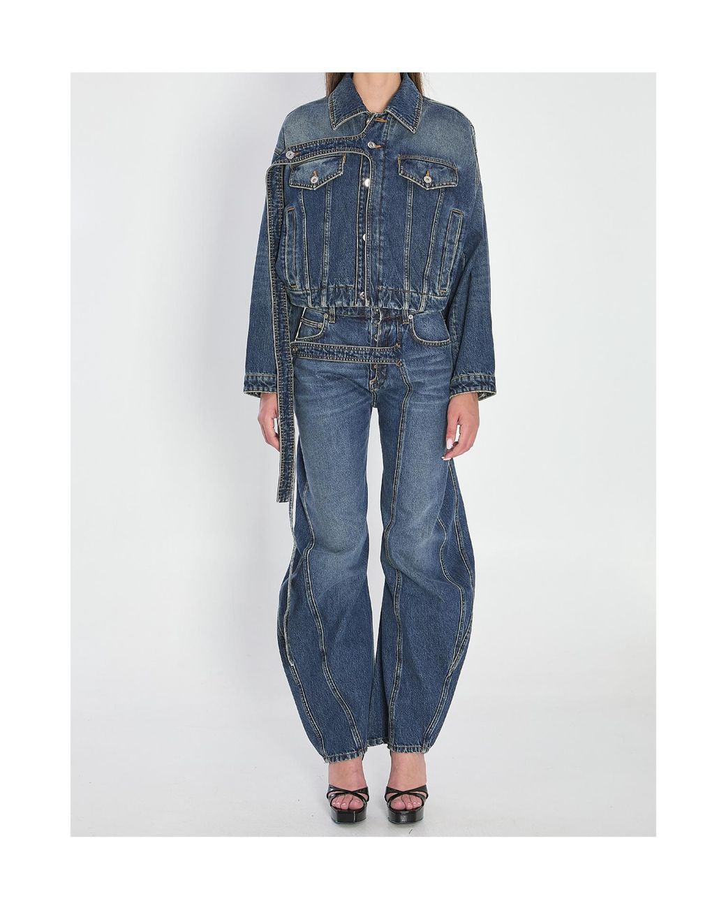 Jean Paul Gaultier Blue Denim Buttoned Jacket