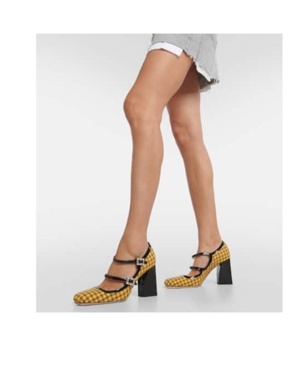 Roger Vivier Très Vivier Babies Tweed Checked Pumps in Metallic | Lyst