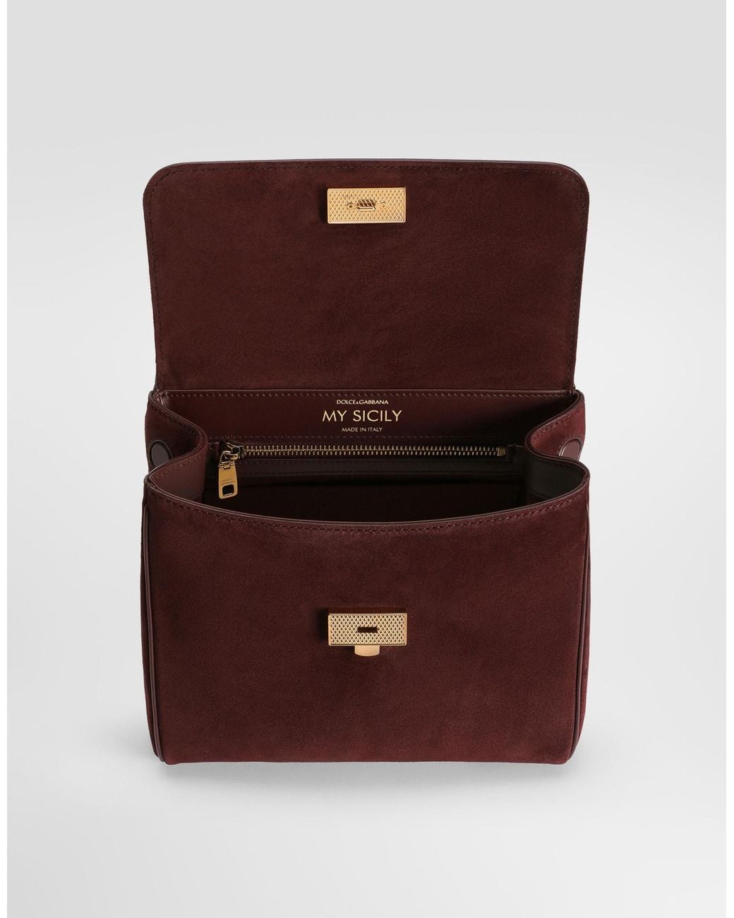 Dolce & Gabbana Brown Small My Sicily Handbag