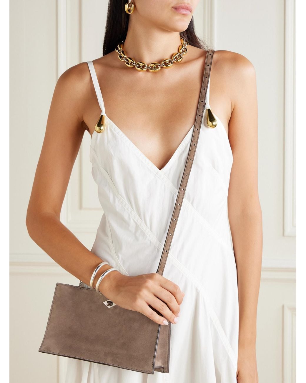 Metier Brown Ease 28 Suede Clutch