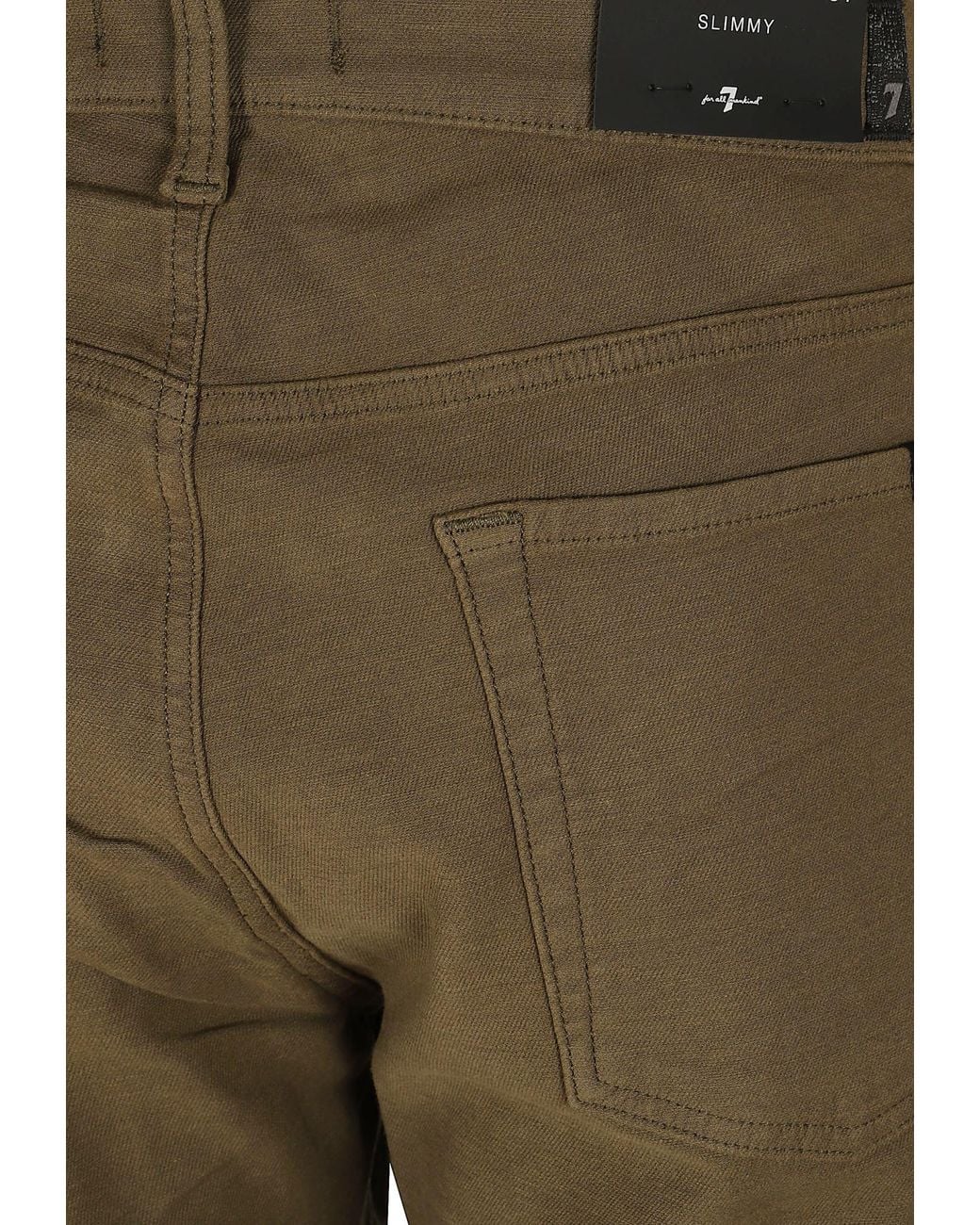 7 For All Mankind Green Slim-Fit Jeans for men