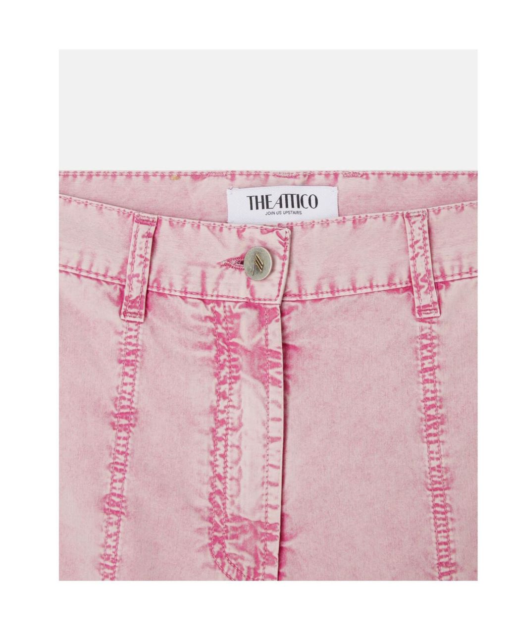 The Attico Pink Belt-Loop Casual Pants