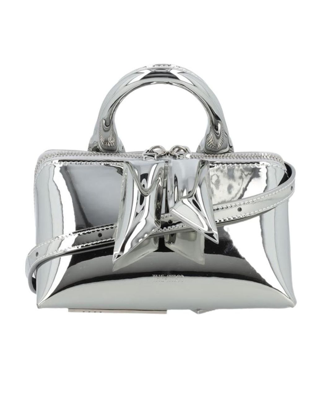 The Attico Metallic The Friday Logo Detailed Shoulder Bag