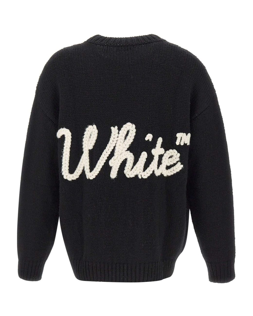 Off-White c/o Virgil Abloh Blue Long-Sleeved Sweater for men