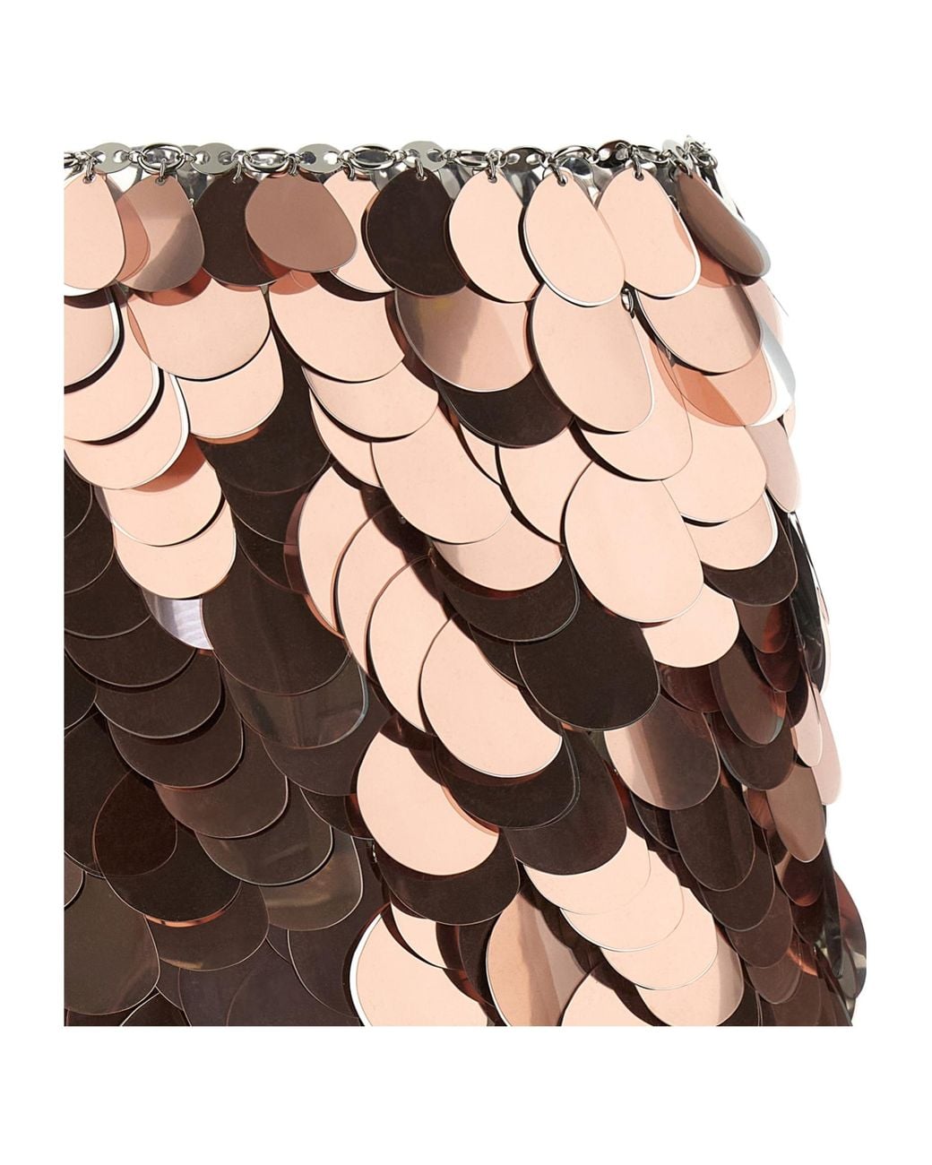 Rabanne Pink Rabanne Maxi Sequin Mini Skirt