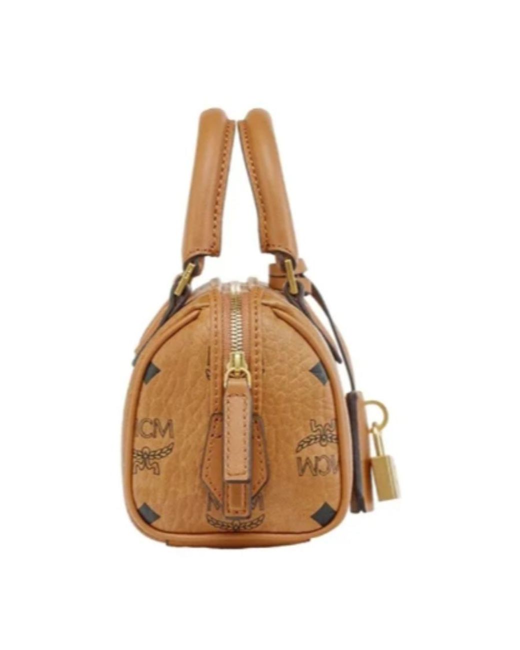 MCM Brown Ella Boston Mini Tote Bag