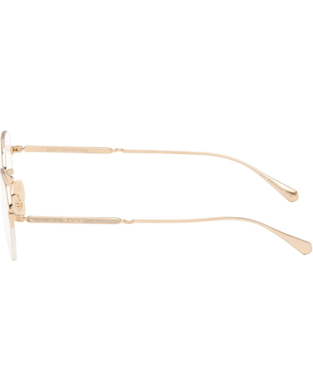 Garrett Leight White Alma Non-Prescription Glasses for men