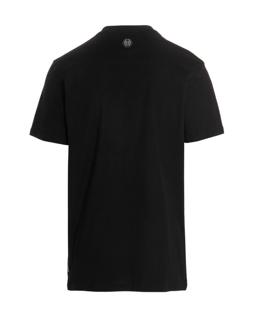 Philipp Plein Black Logo Printed Short-Sleeved T-Shirt for men