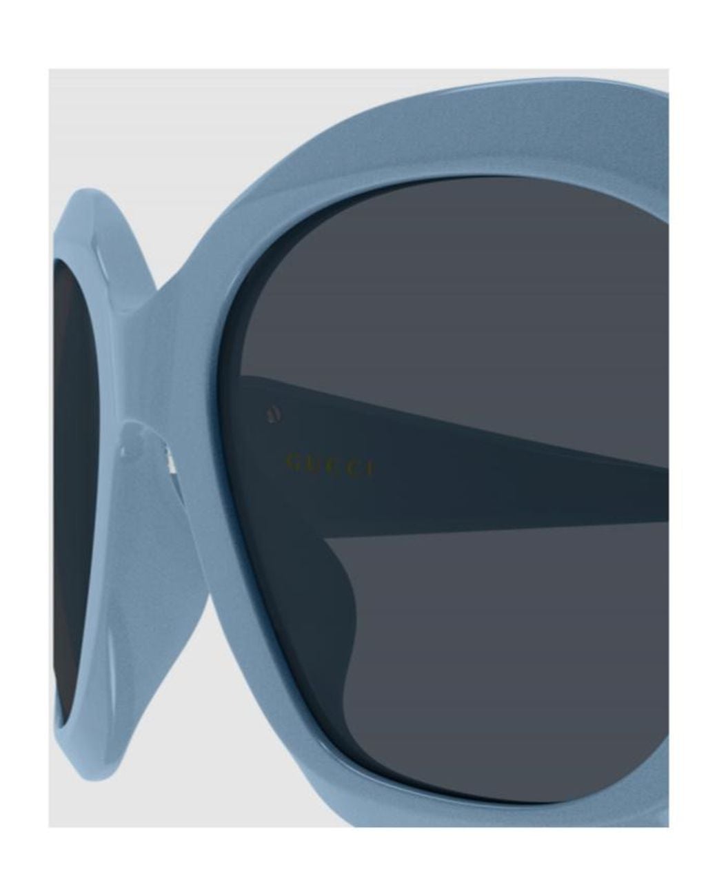 Gucci Blue Geometric Sunglasses