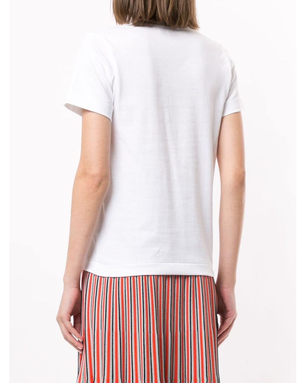 Comme des Garçons Red Heart Logo Appliqué T-Shirt