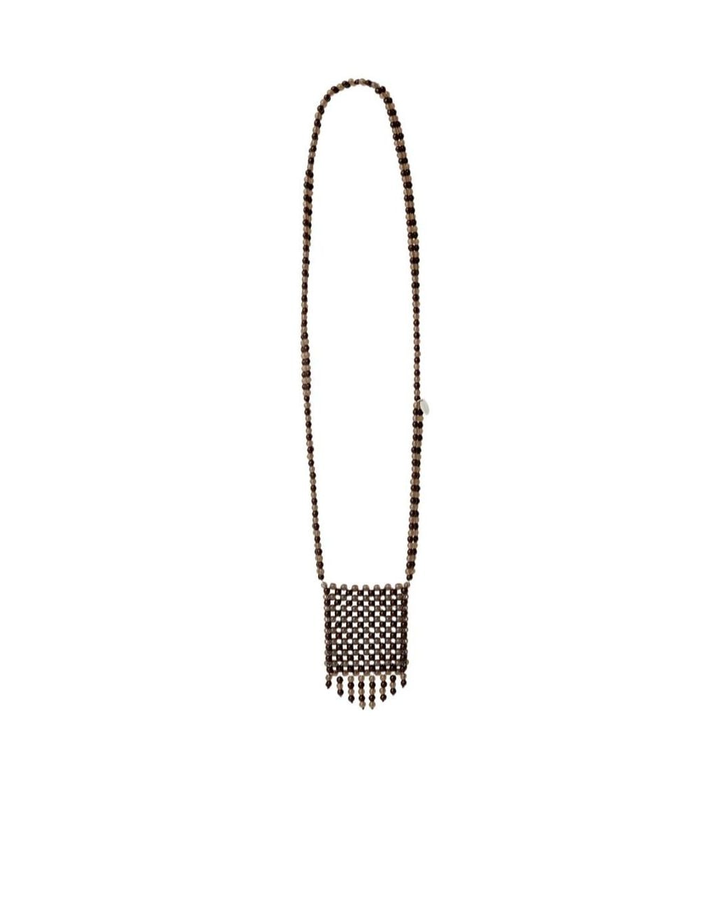 Lemaire White Grigri Bag Necklace for men