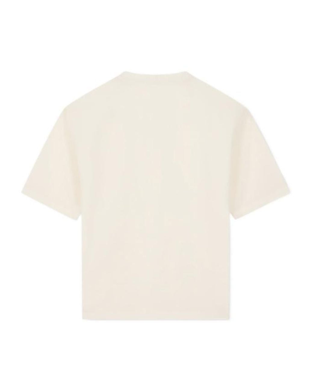 Emporio Armani White Textured Crew Neck T-Shirt for men
