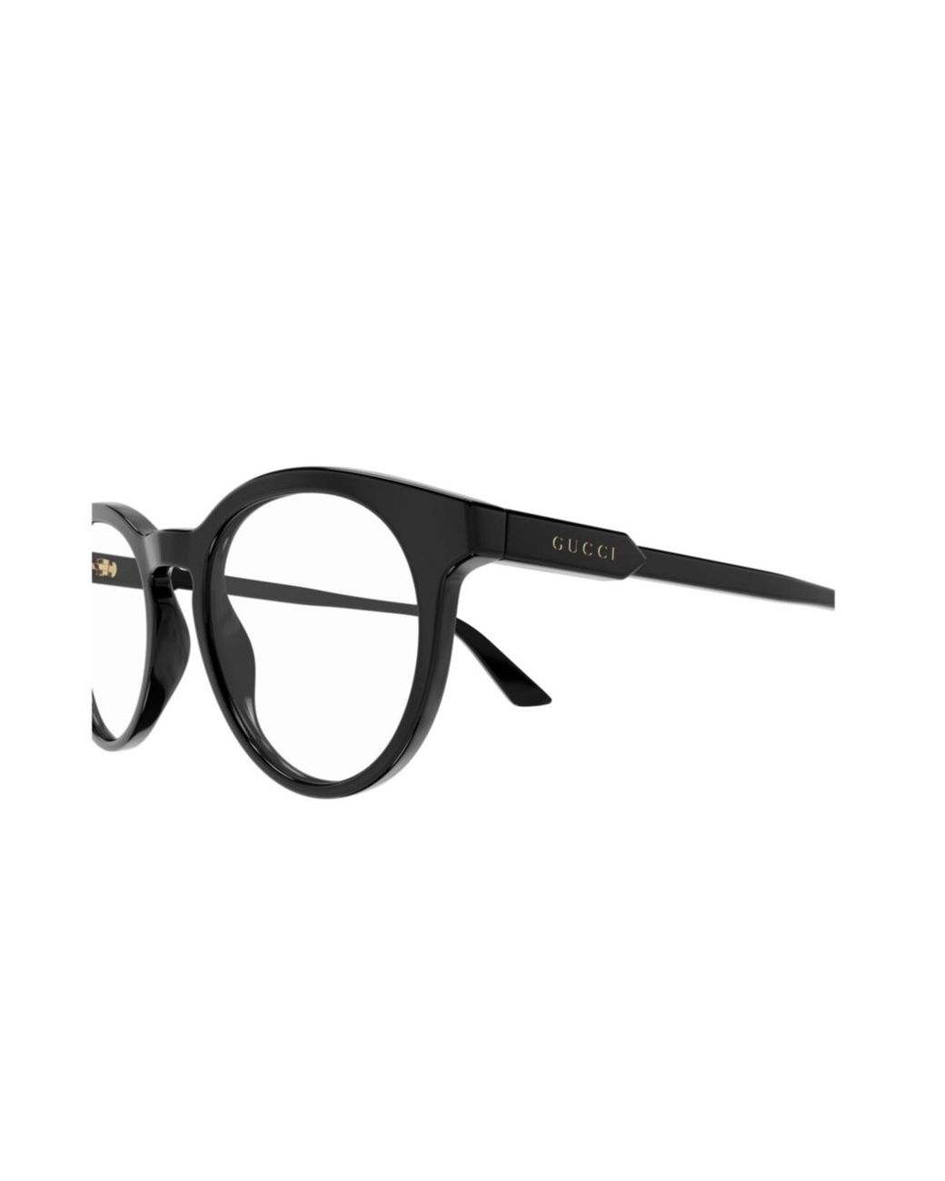 Gucci White Eyewear Round Frame Glasses for men