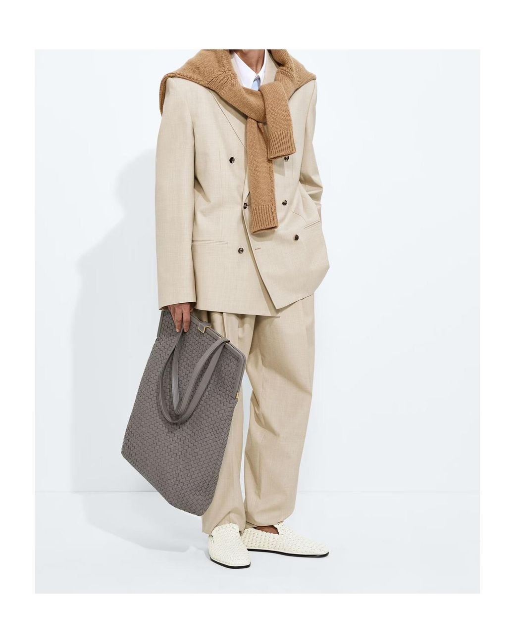 Bottega Veneta Natural Wool And Cotton Jacket for men