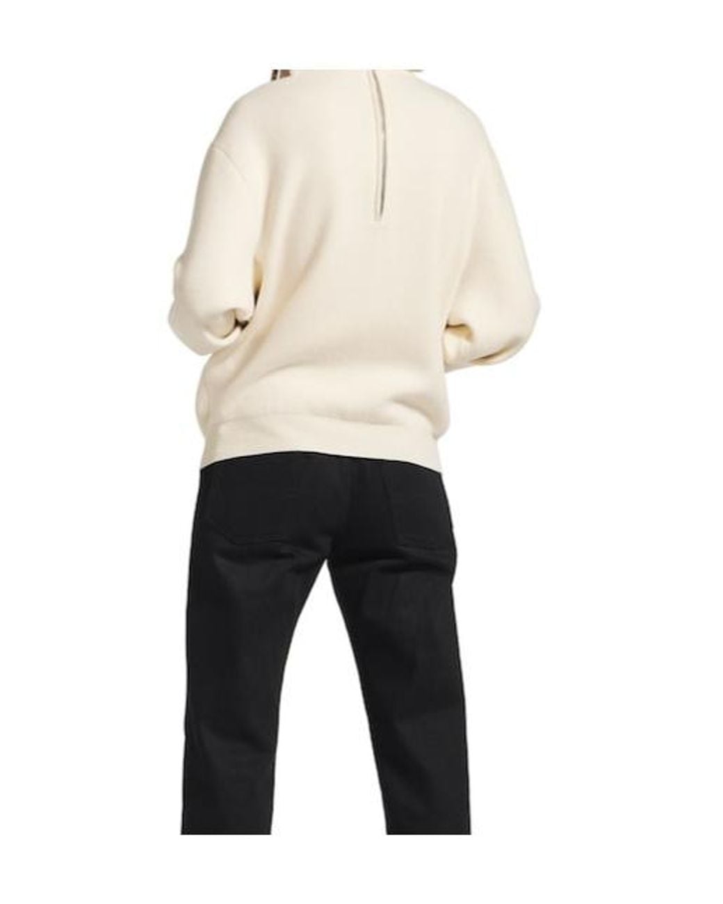 Balenciaga Natural Half-Zip Knitted Jumper