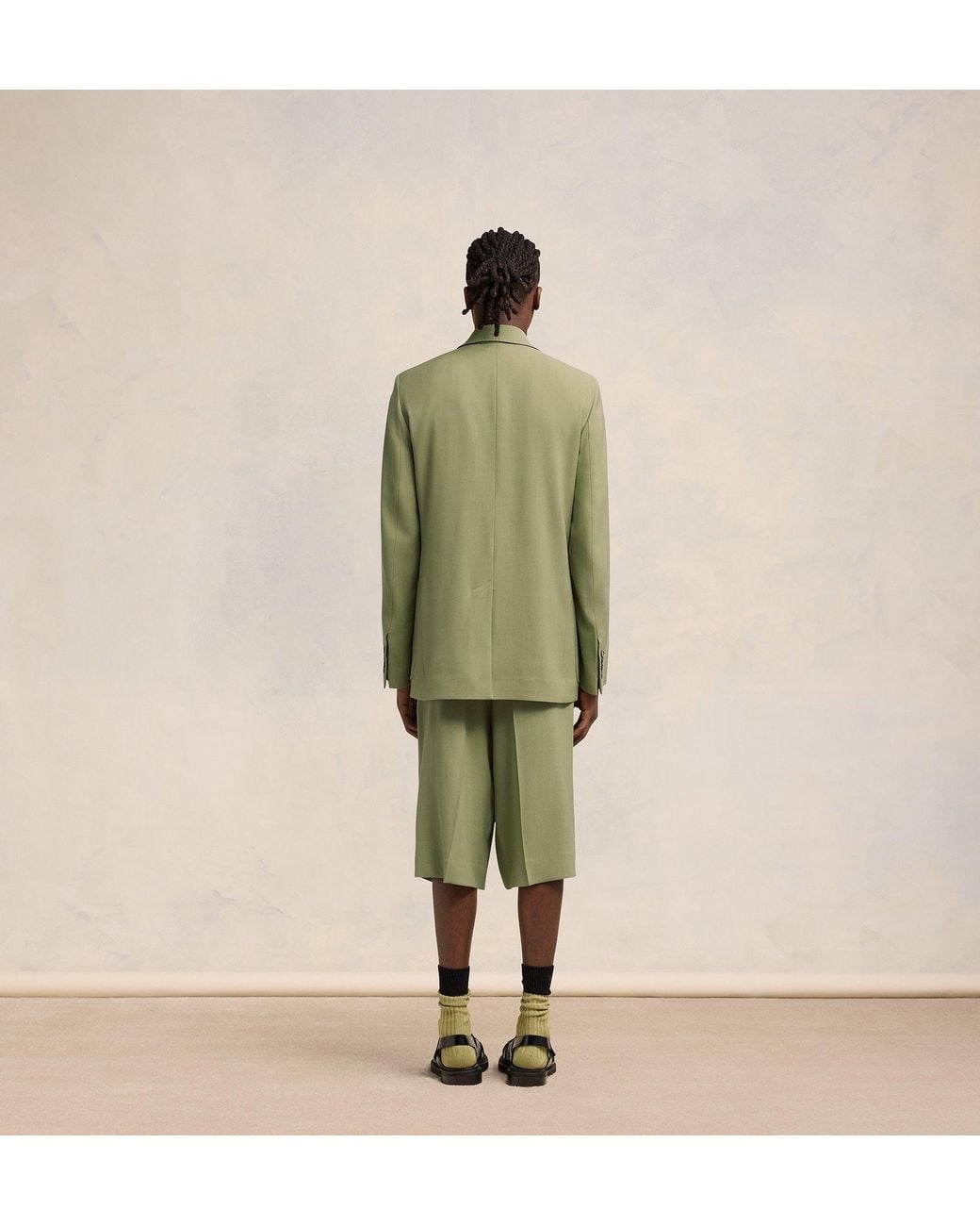 AMI Green Ami Double-Breasted Blazer for men