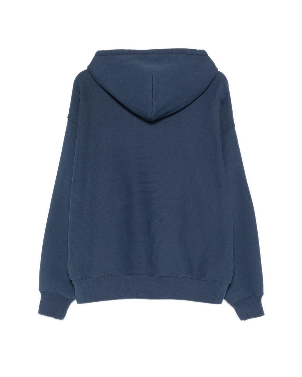 Stussy Blue Long-Sleeved Hooded Sweatshirt for men
