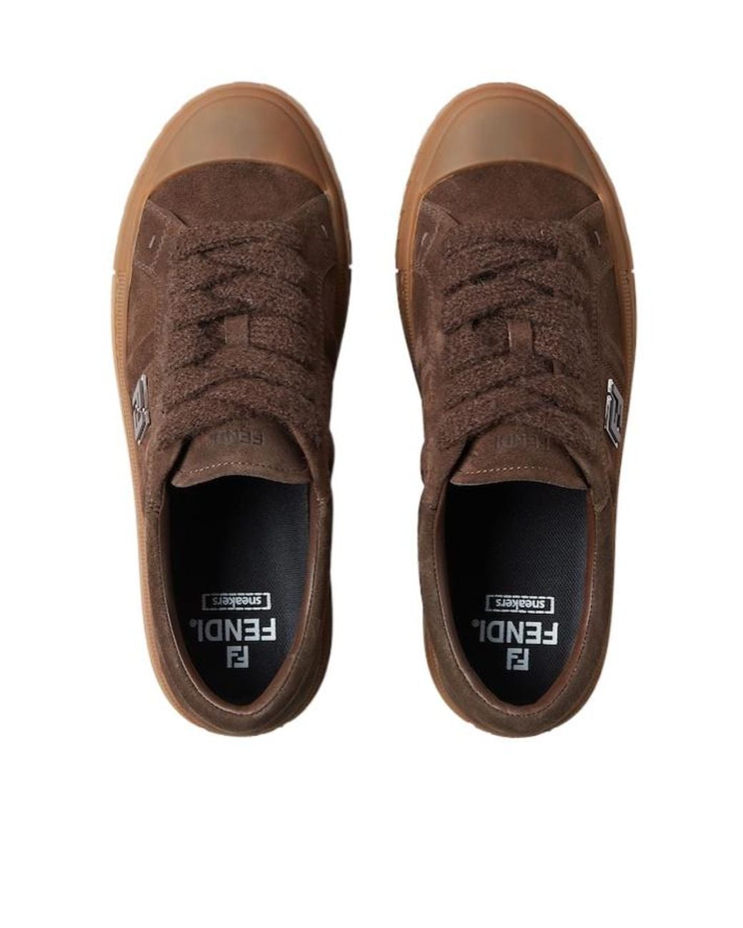 Fendi Brown Leather Sneaker for men