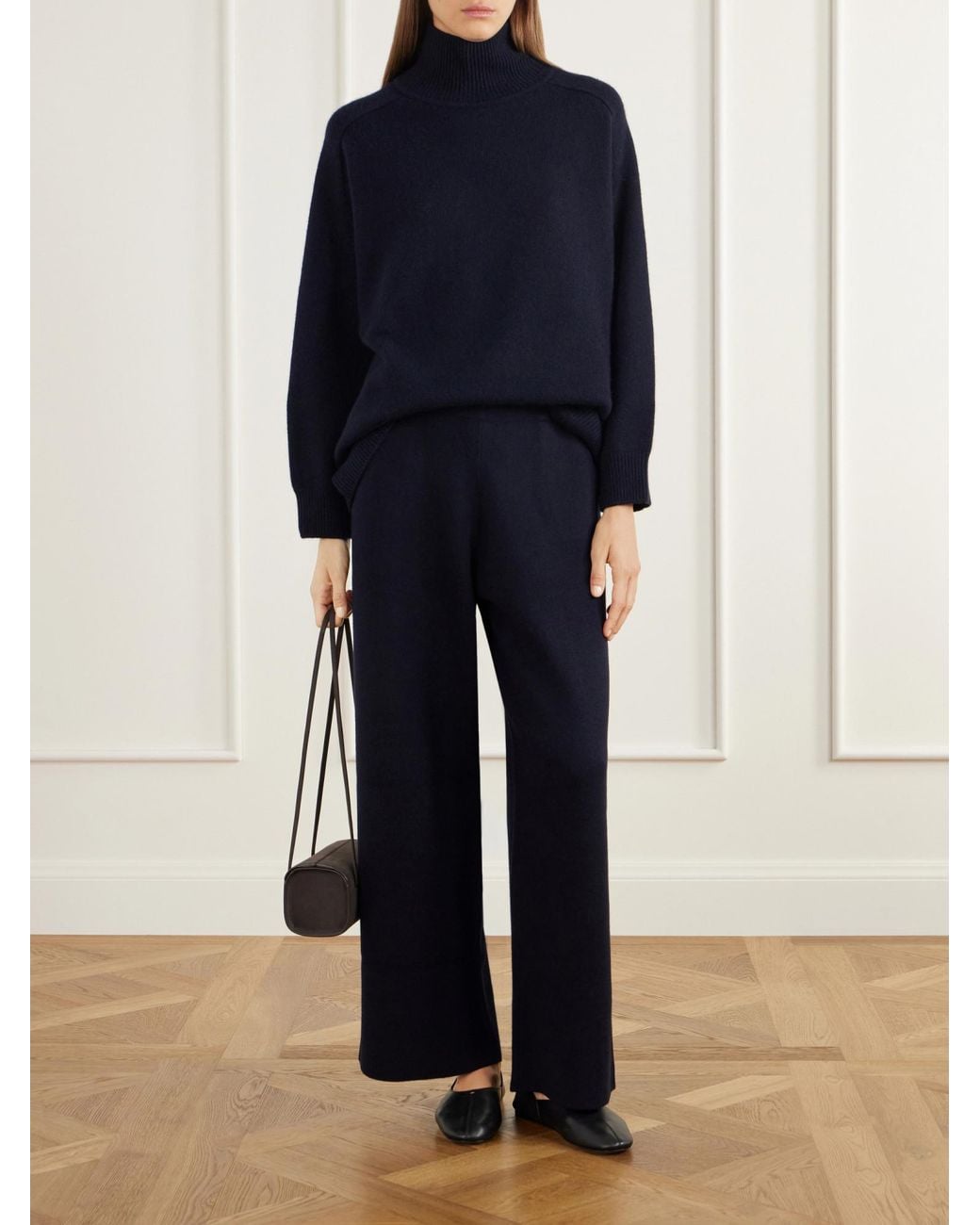 Allude Blue Casual Long Pants