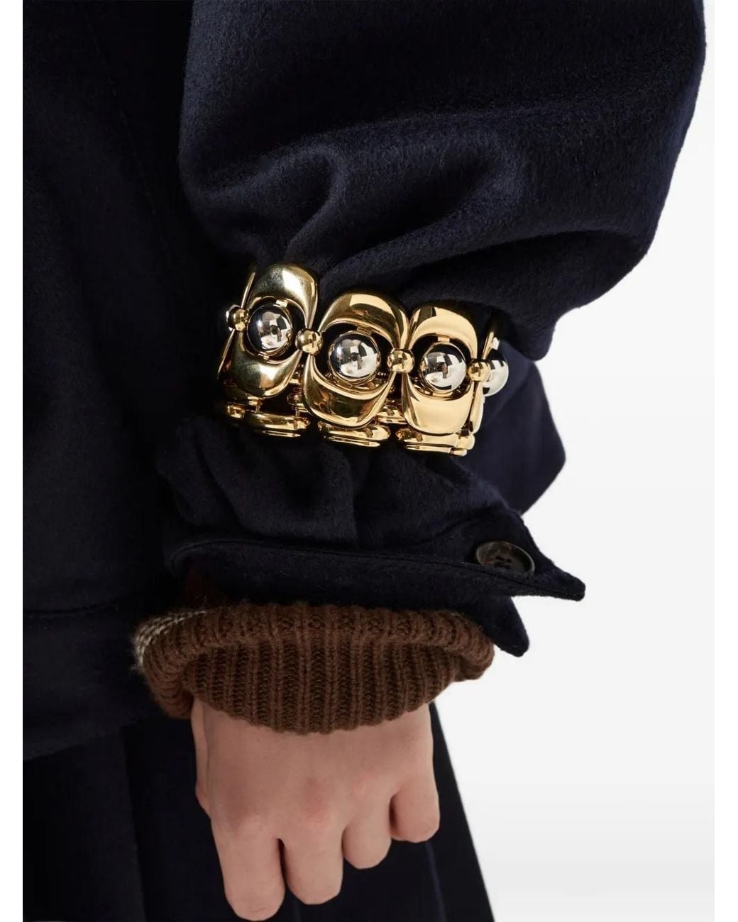 Miu Miu Blue Wool-Cashmere Bomber Jacket