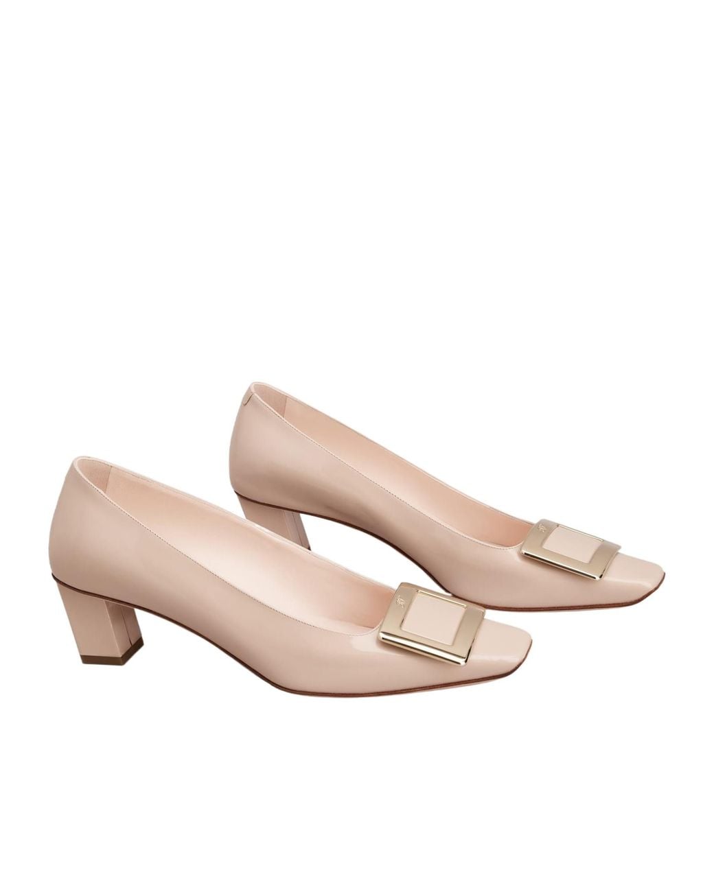 Roger Vivier Pink Belle Vivier Buckle Pumps
