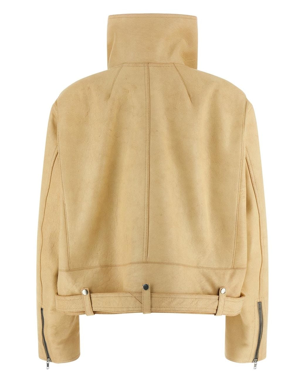 Rick Owens Natural Biker Jumbo Stooges Jacket