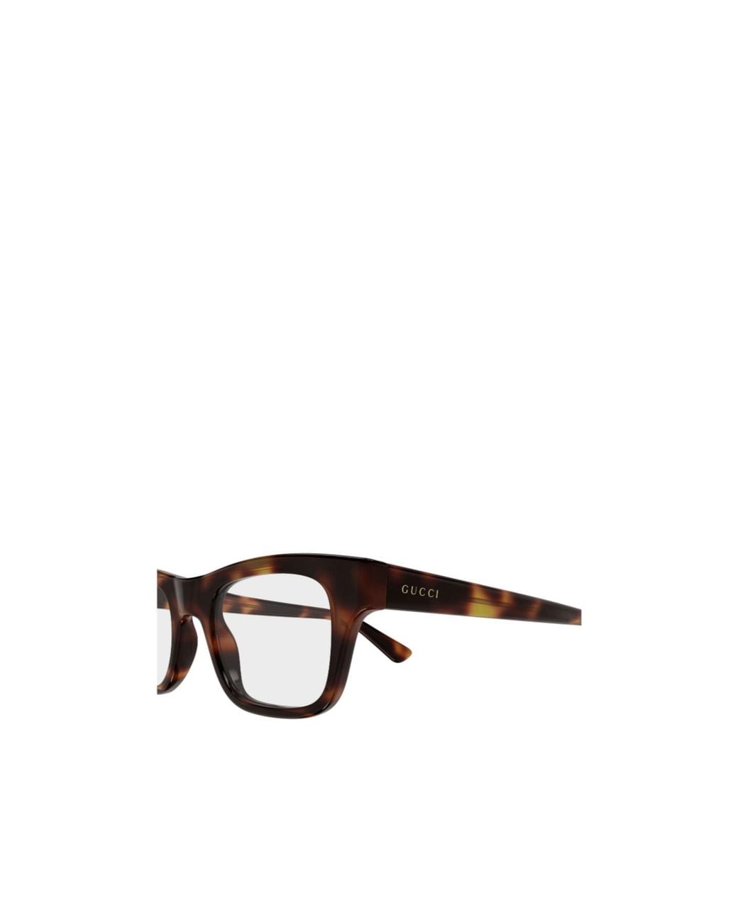 Gucci White Rectangle Eyeglasses for men
