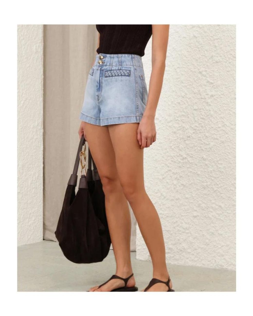 Zimmermann Blue Indra Denim Shorts