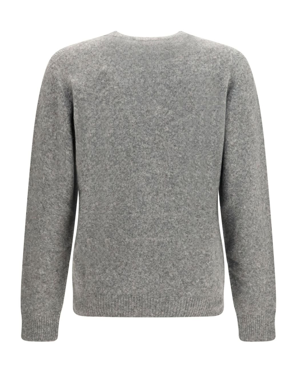 Roberto Collina Gray Crewneck Knitted Jumper for men