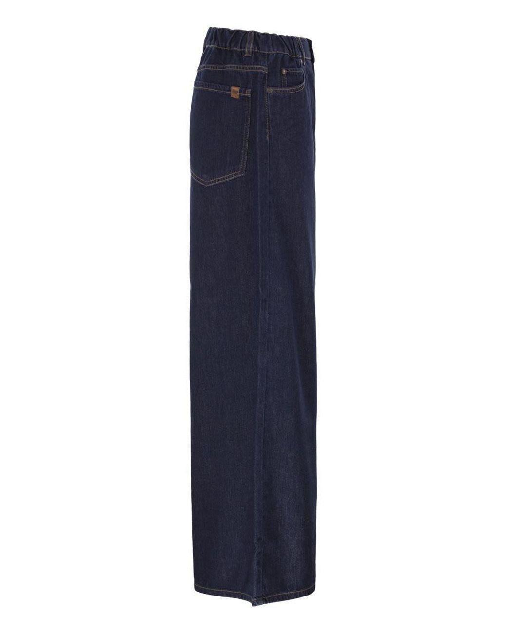 Weekend by Maxmara Blue Zattera Wide-Leg Jeans