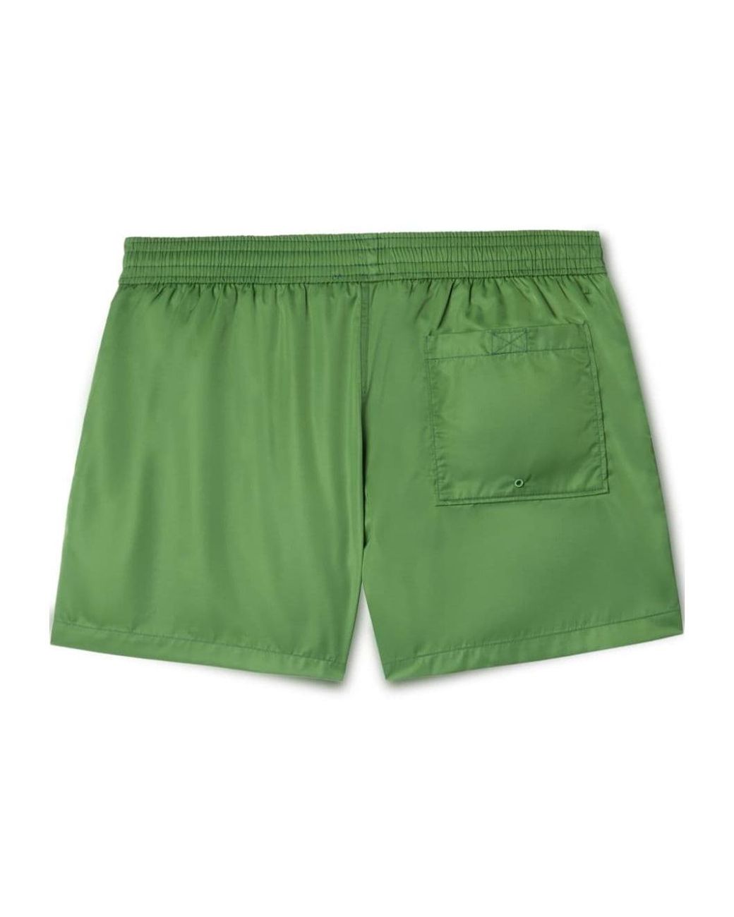 Off-White c/o Virgil Abloh Green Logo Printed High Waist Swim Shorts for men