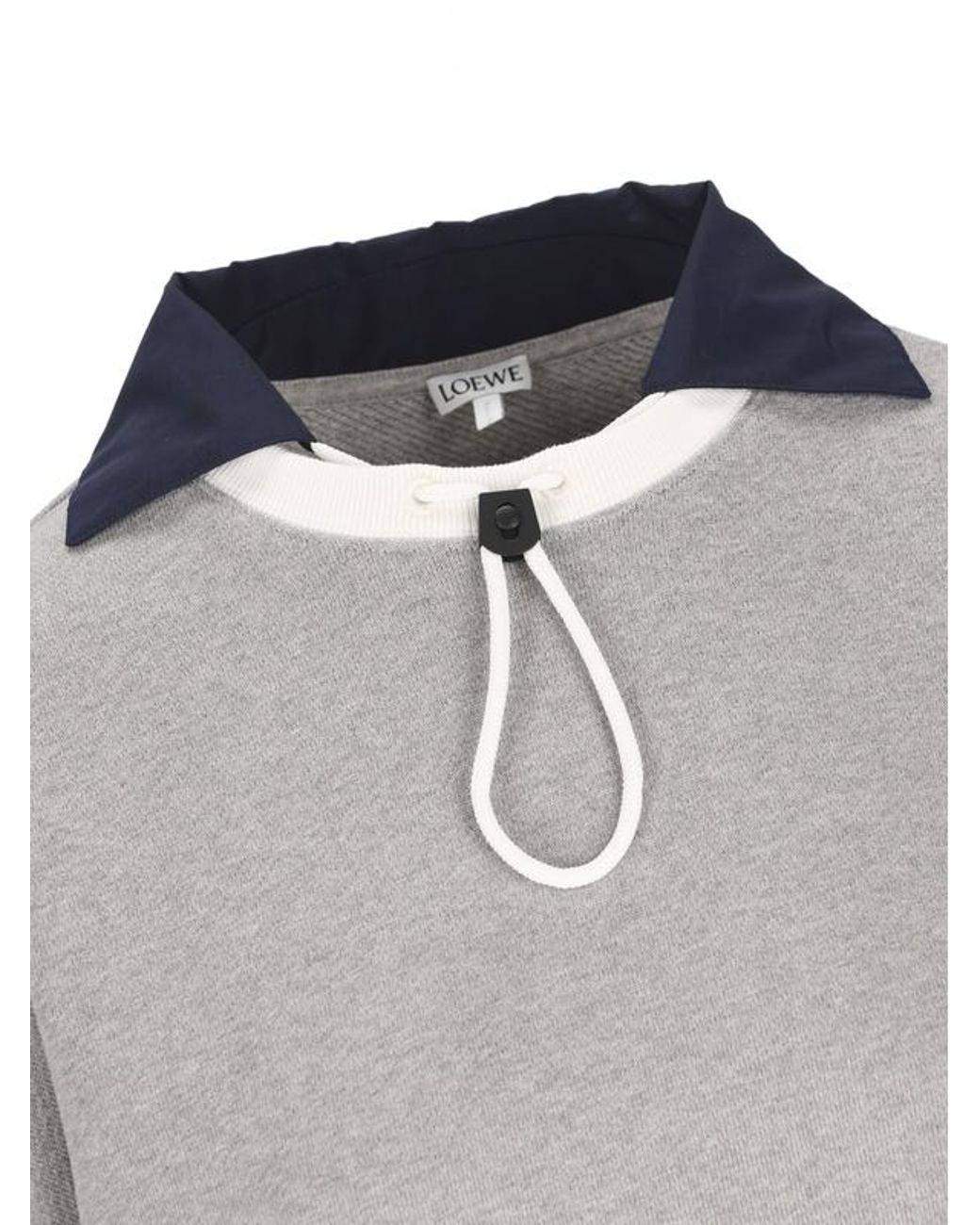 Loewe Gray Medium-Weight Fleece Sweatshirt