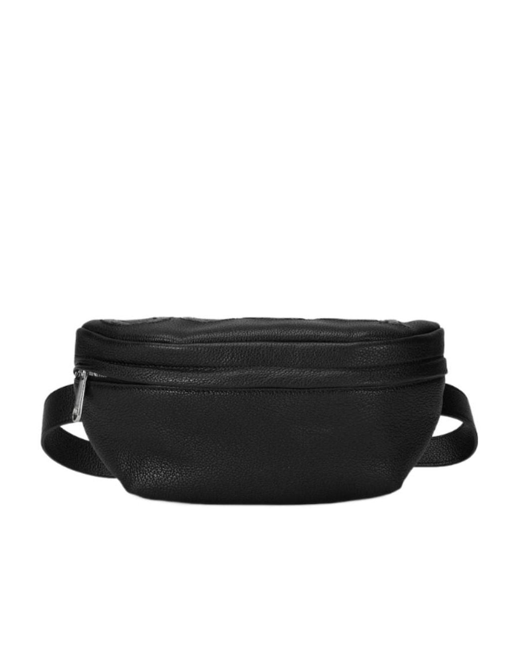 Gucci Black Logo-Embossed Belt Bag for men