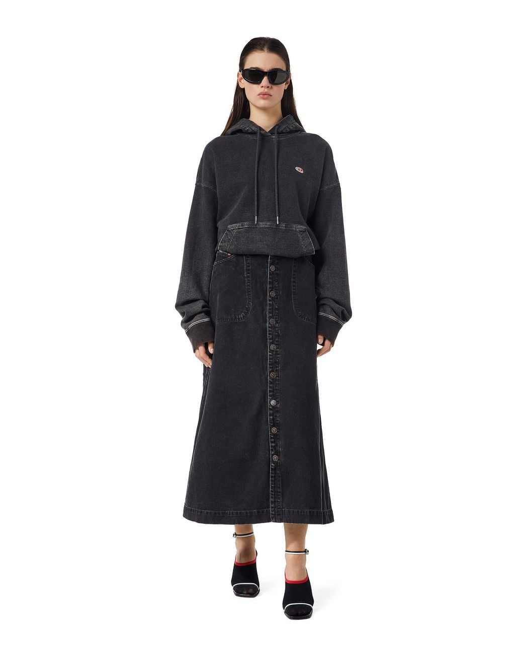 DIESEL Blue A-Line Denim Skirt