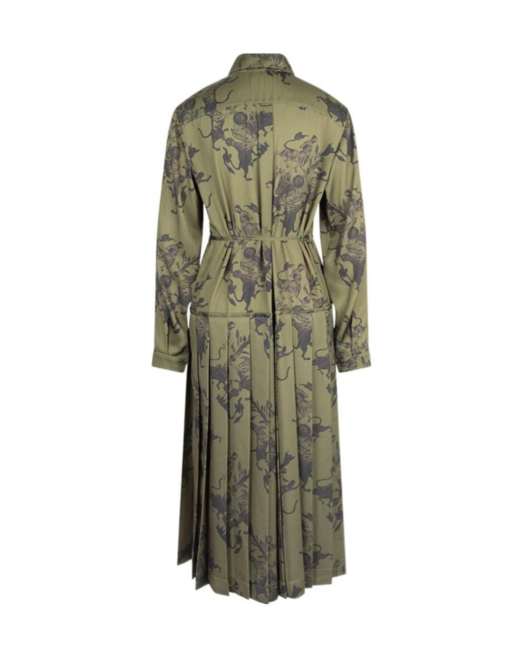 Fabiana Filippi Green Long-Sleeved Dress