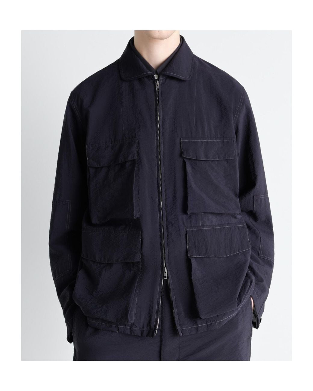 Lemaire Blue 3D Pocket Jacket for men