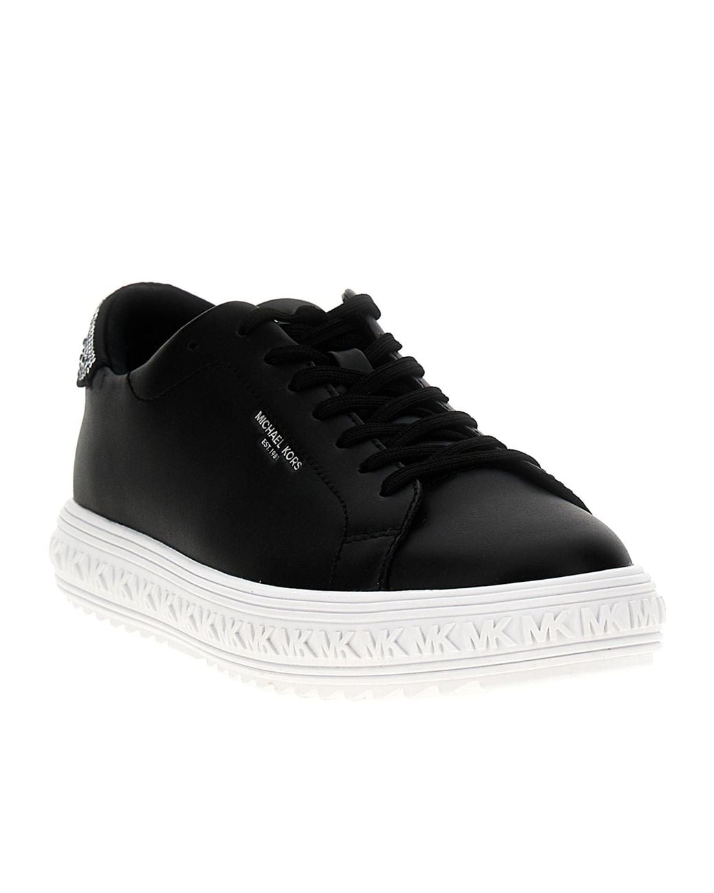Michael Kors Black Embellished Low-Top Sneakers