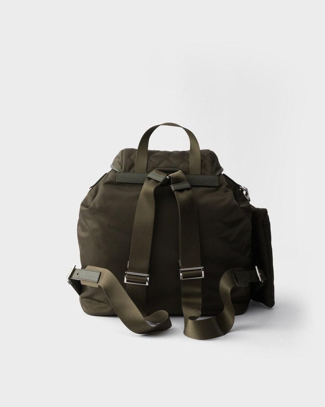 Prada Black Tessuto Quilted Pocket Backpack