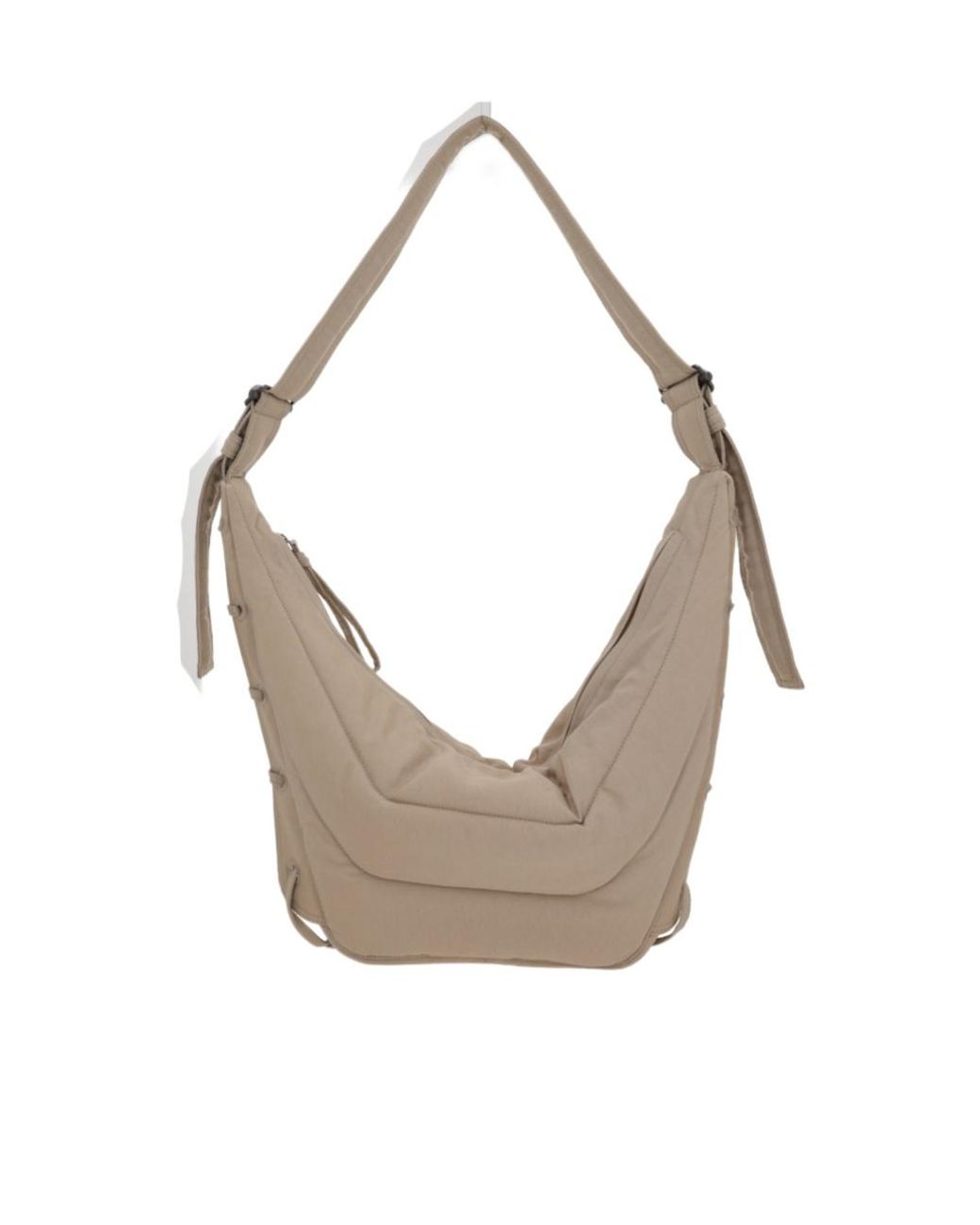 Lemaire Gray Game Medium Zipped Shoulder Bag for men
