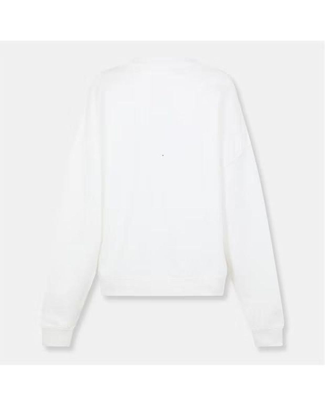 Anine Bing White Cotton Long-Sleeve Sweatshirt