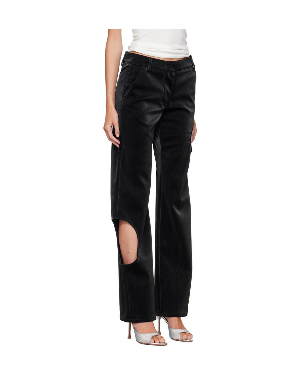 Off-White c/o Virgil Abloh Black Meteor Cut-Out Pants