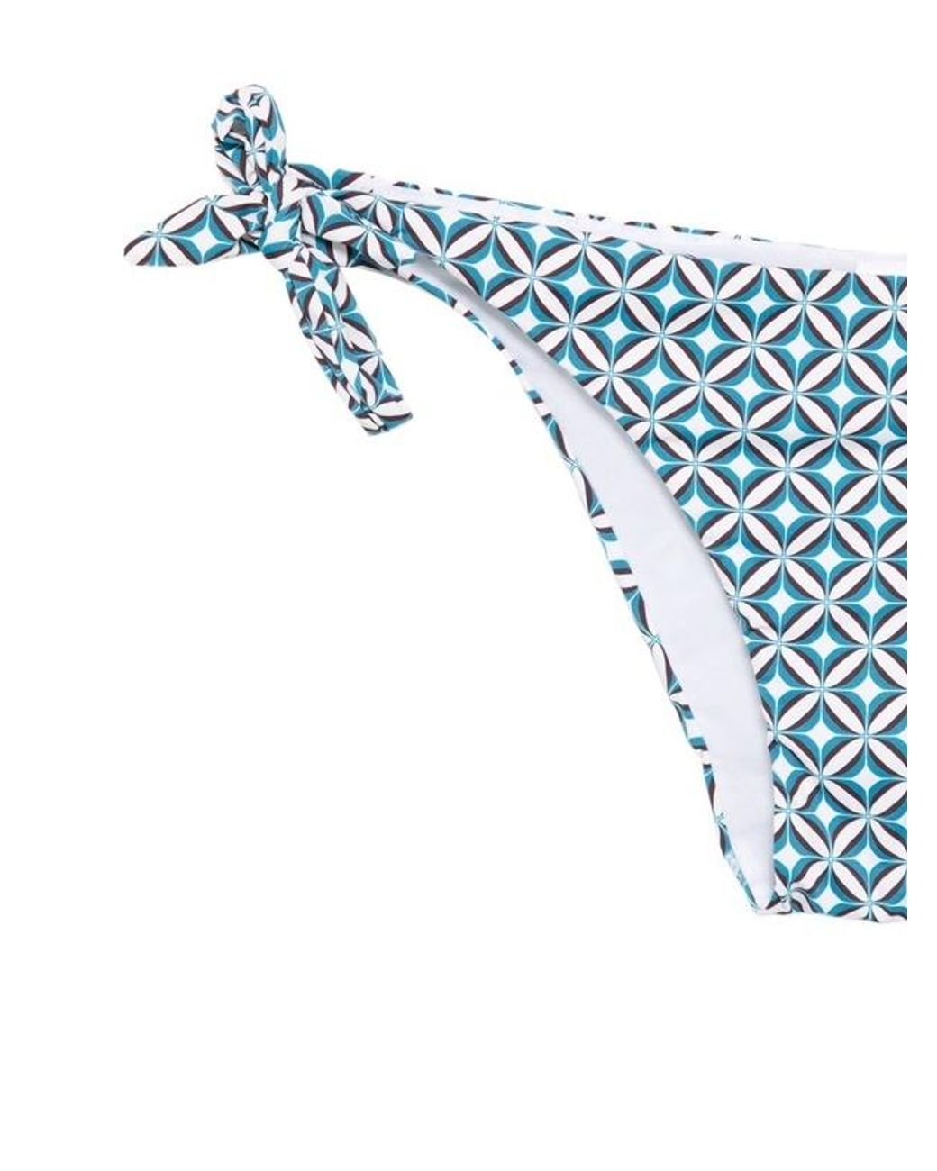 Max Mara White Patterned Bikini Set