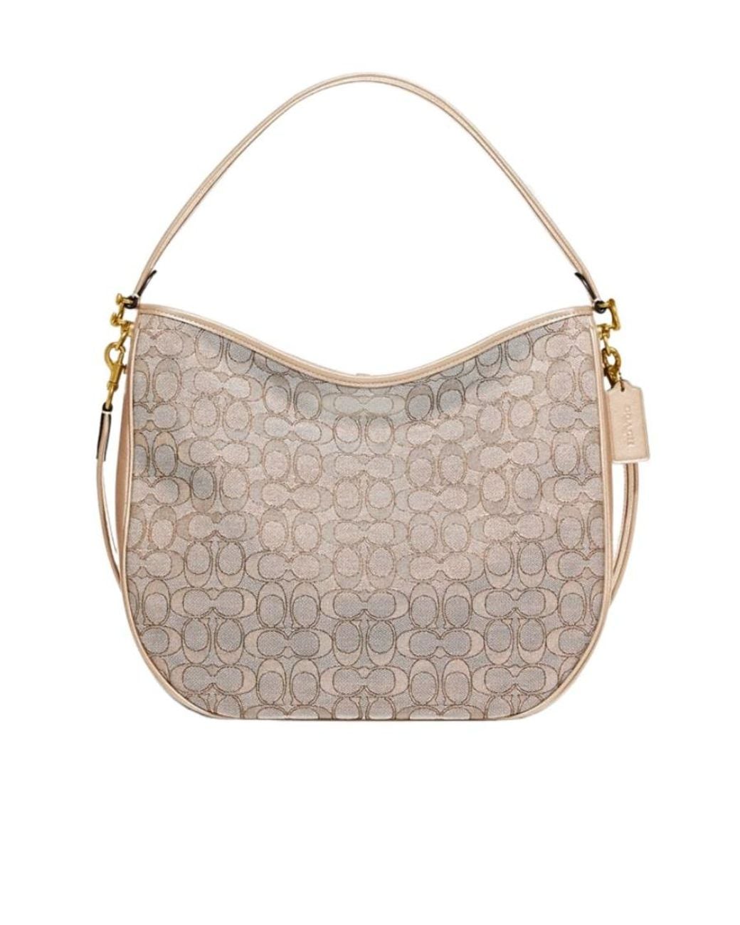 COACH Gray Logo Top-Handle Tote