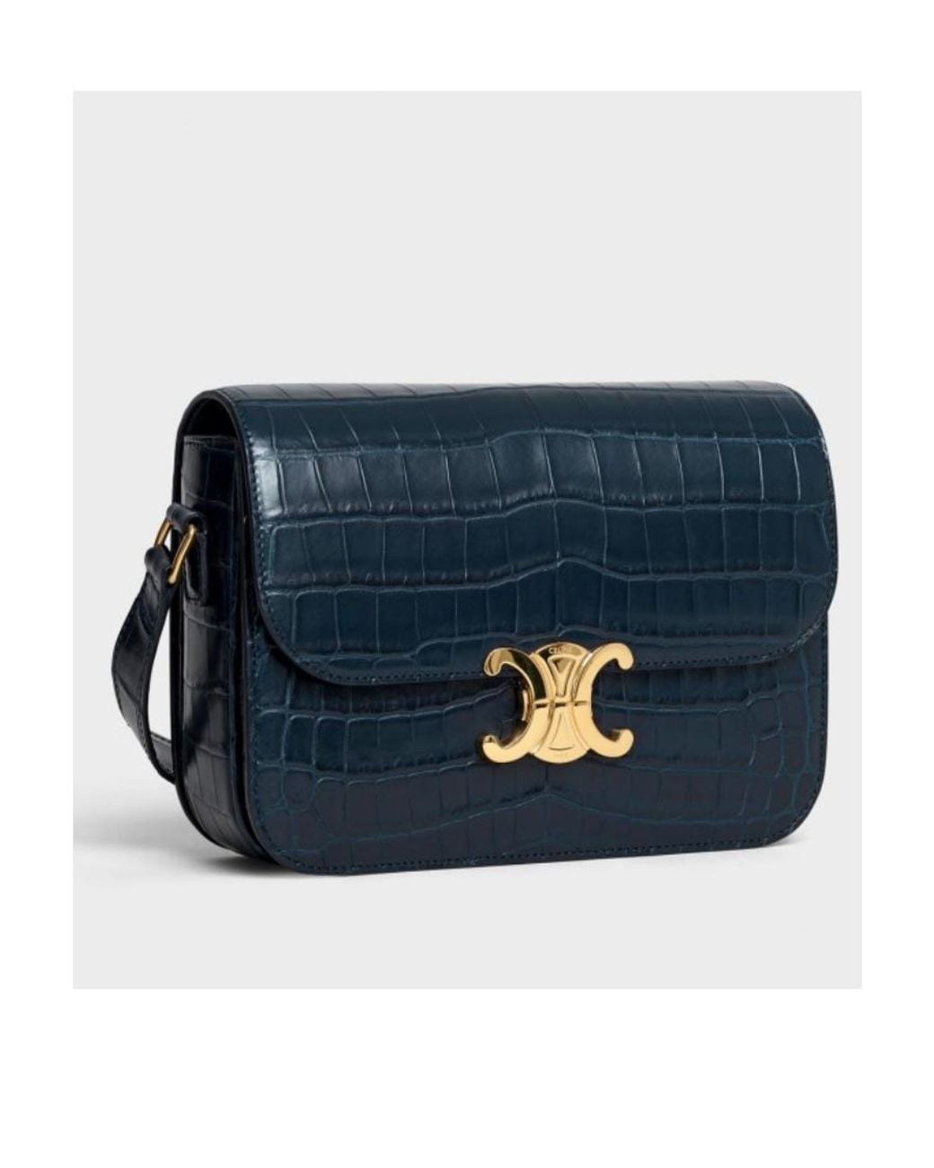 Céline Blue Classique Triomphe Bag