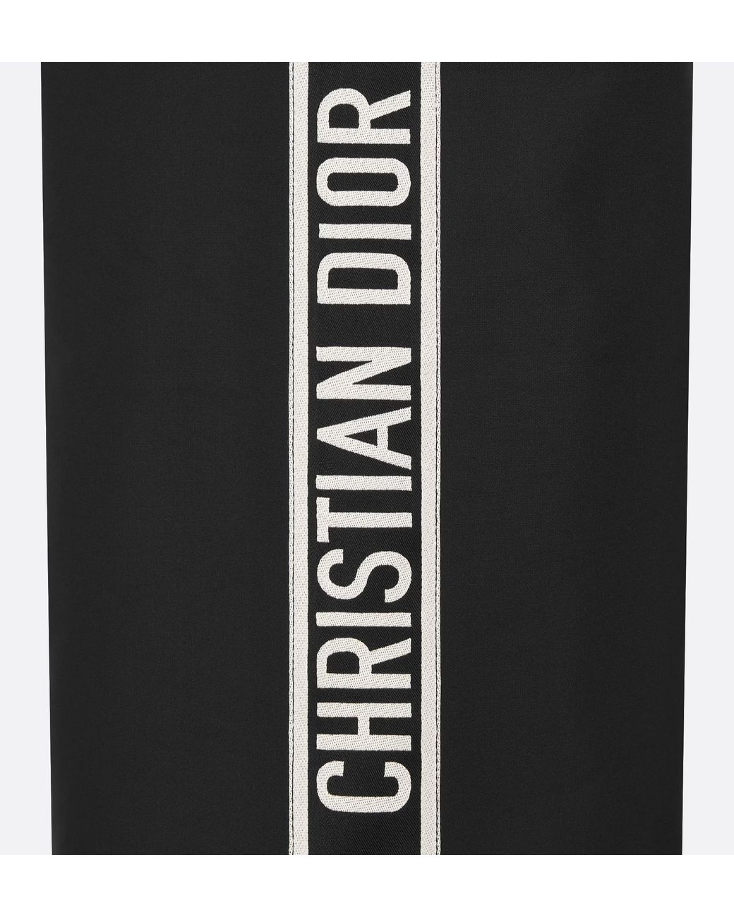 Dior Black Christian Drawstring Straight Leg Pants