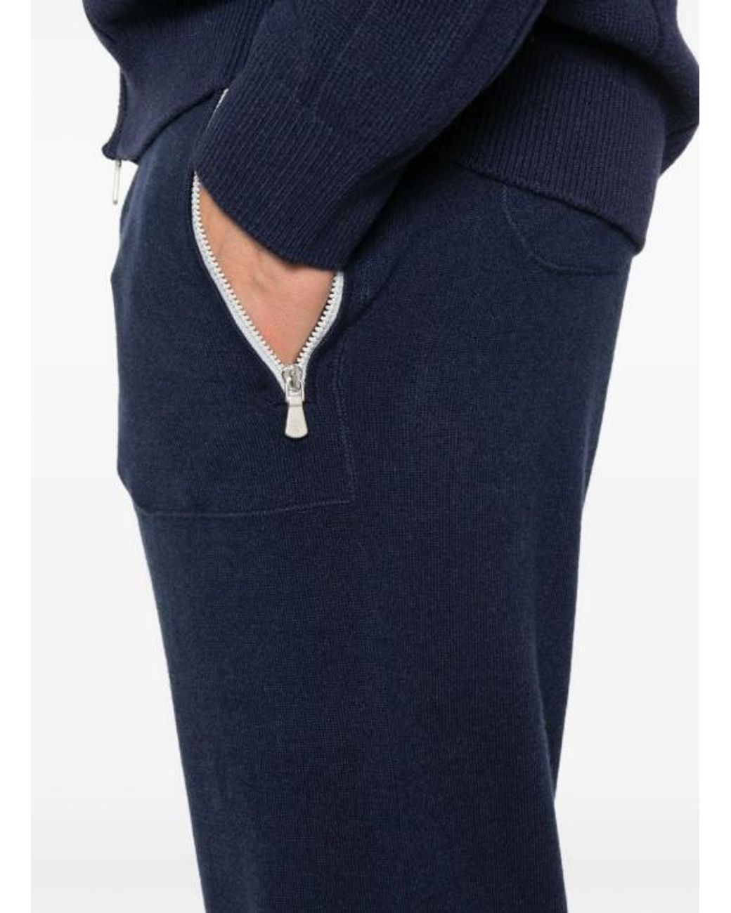 Eleventy Blue Drawstring Waist Sweatpants for men