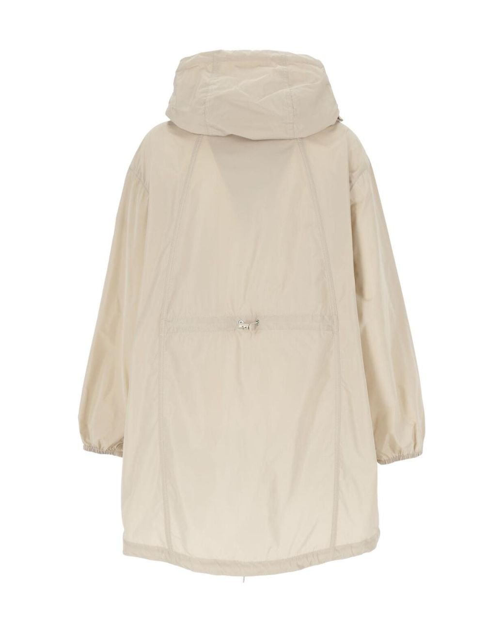 Moncler White Melia Hooded Raincoat