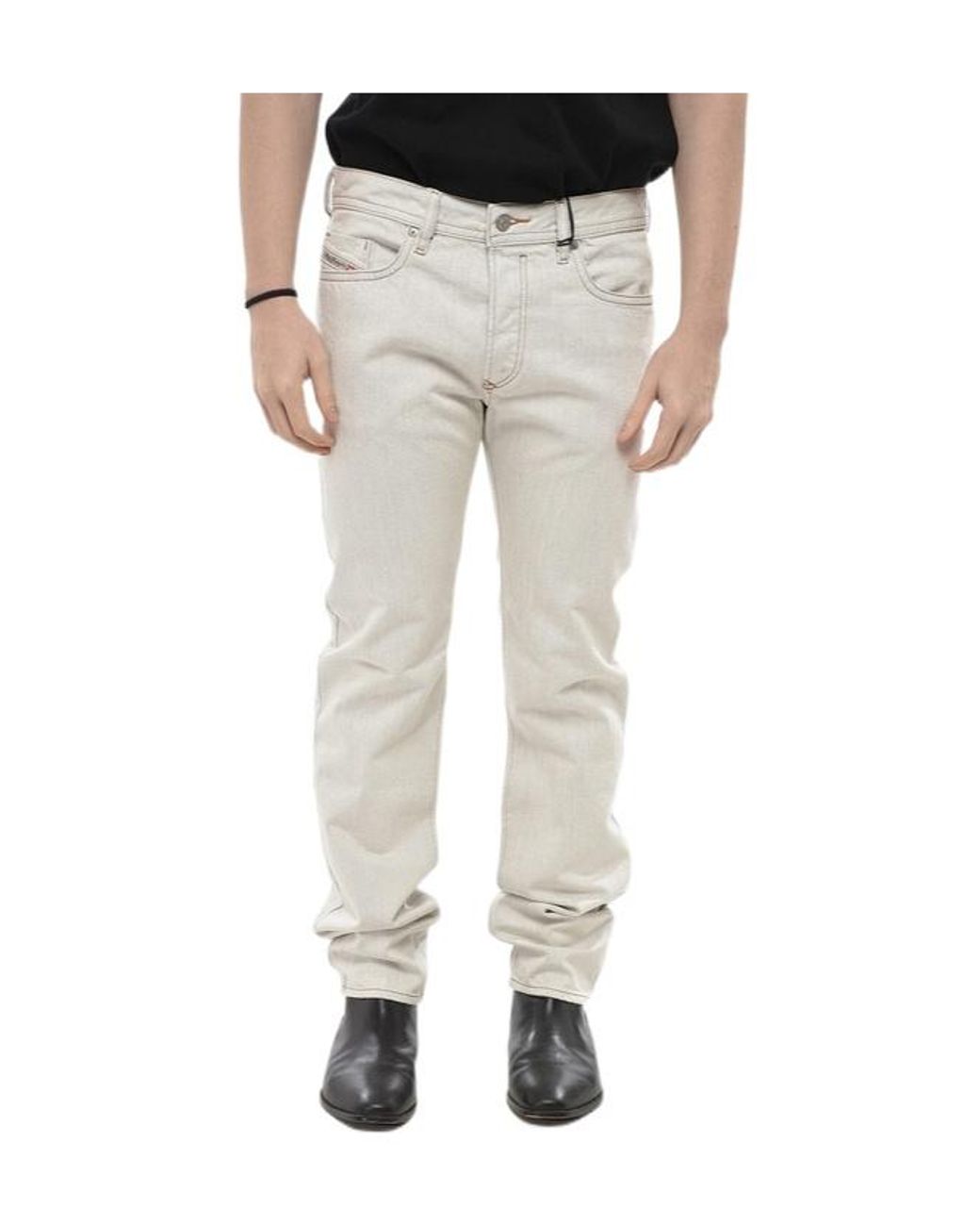 DIESEL Buster-X Tapered Jeans in Gray for Men | Lyst