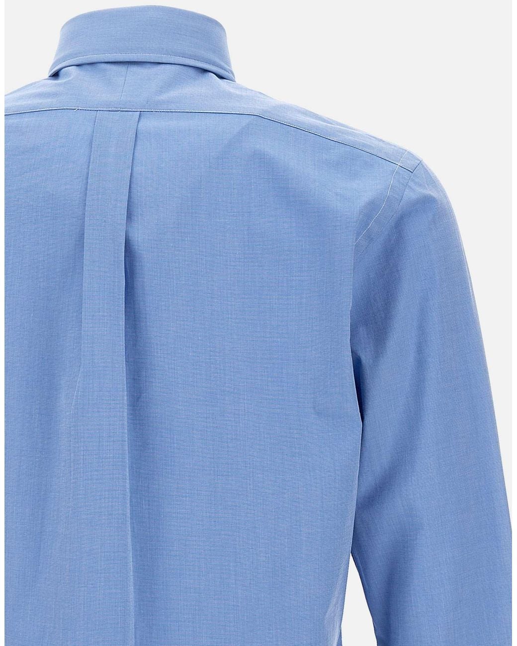 Polo Ralph Lauren Blue Pony Embroidered Curved Hem Shirt for men