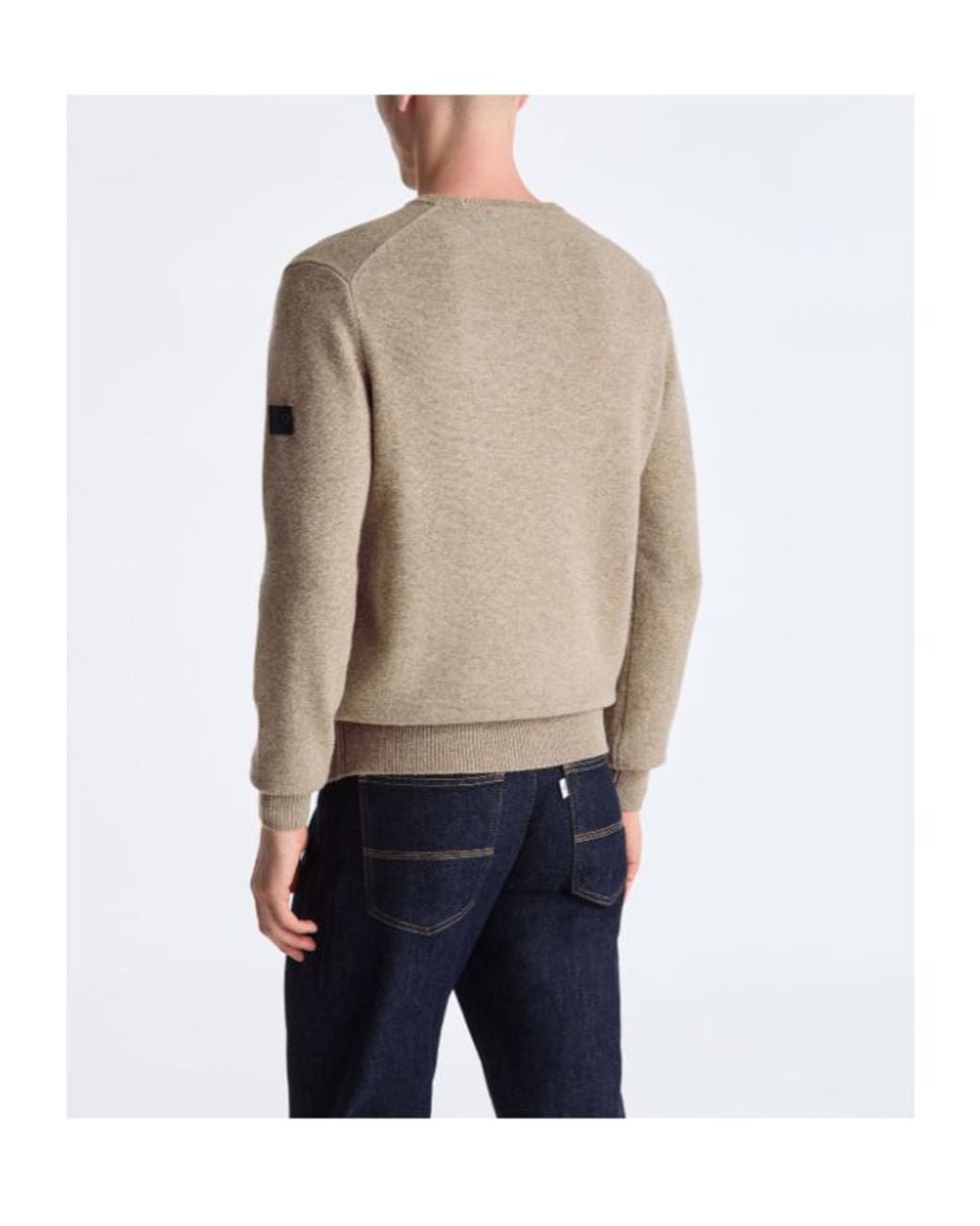 Peuterey Brown Gediz Crew Neck Knitted Sweater for men